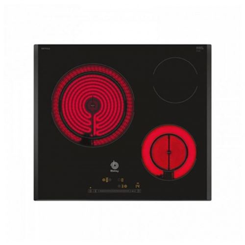 Plaques vitro-céramiques Balay 3EB765LQ 60 cm Noir (3 zones de cuisson)