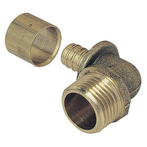 Coude terminal sortie mâle D16 1/2 - SOMATHERM - 2304-16-15