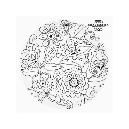 Assiette plate porcelaine - collection kitchen's deco by bravissima kitchen