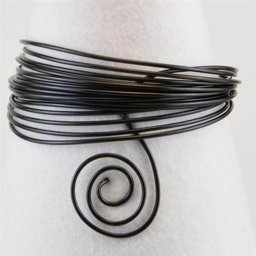 Fil aluminium 3 mm Noir x 3 m