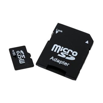 Carte micro SD 64 GO avec adaptateur offert - SAURON SECURITE