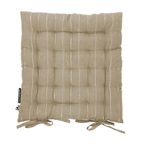 Assise matelassee 40 x 40 cm coton tisse lulu word Lin