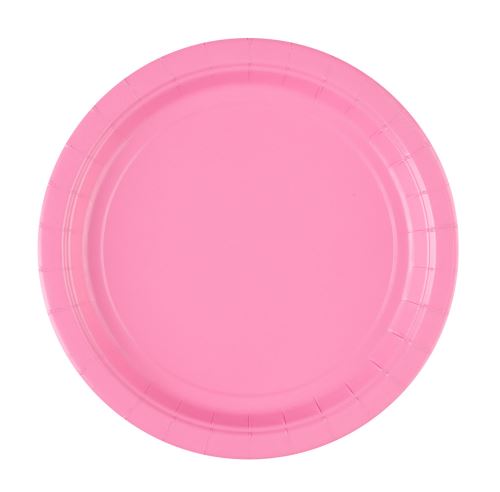 Amscan assiettes de fête rose 22,8 cm 8 pièces