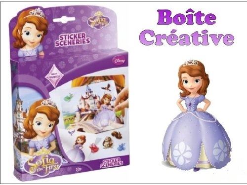 Totum - bj640016 - loisirs créatifs - disney sofia - sticker sceneries