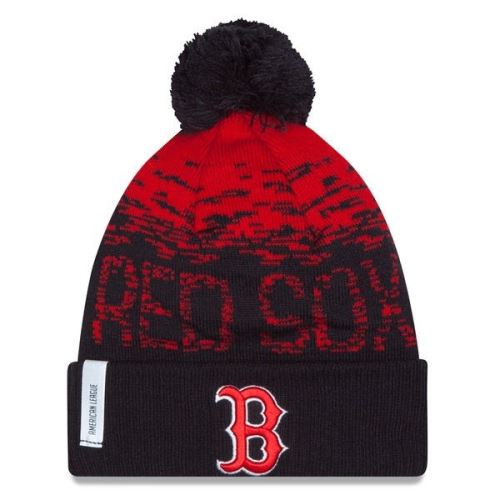 Bonnet MLB Bonston red Sox à pompon New Era Sport Knit Navy