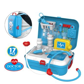 17pcs Kit Medical Pretend Dentiste Docteur Infirmiere Ensemble de Jeu Roles Toy Kids Game Gift bleu WEN174 Jouet multimedia Achat prix fnac