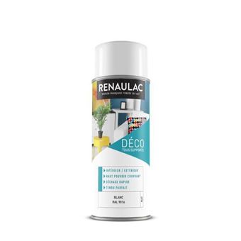 RENAULAC Peinture aerosol 0,4 L blanc mat - 1