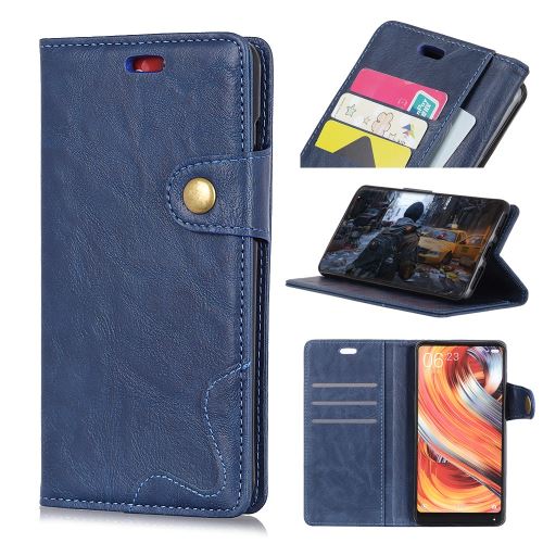 Etui en PU en forme de s avec support bleu pour votre Google Pixel 3 Lite