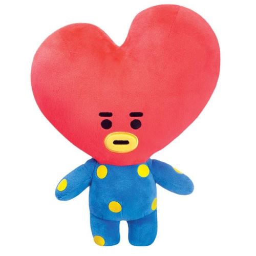 Aurora peluche Bt21tata junior 30 cm en peluche bleu/rouge