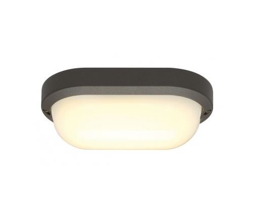 Terang 2 xl, applique et plafonnier, ovale, anthracite, 22w led, 3000k