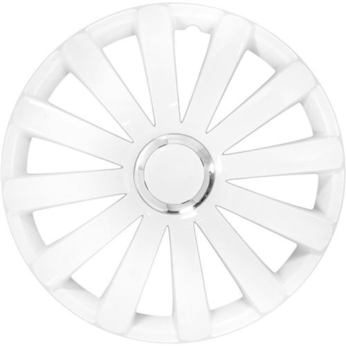AutoStyle moyeux Spyder 14 pouces ABS blanc lot de 4