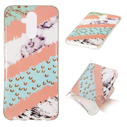 Coque en TPU motif marbre style U pour votre Huawei Mate 20 Lite