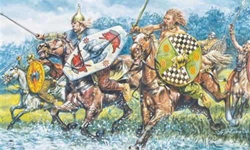 Maquette militaire militaire Italeri Celtic Cavalry 172