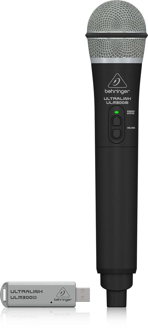 Set microphone sans fil Behringer Ultralink ULM300USB interrupteur