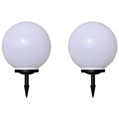 VidaXL Pack de 2 Lampes Solaires LED Sphériques pour Jardin 40cm - Image 3