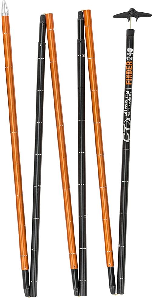 Climbing Technology Probe Finder 240 2i80906ctstd Sonde d'avalanche, Noir/Orange, Taille Unique