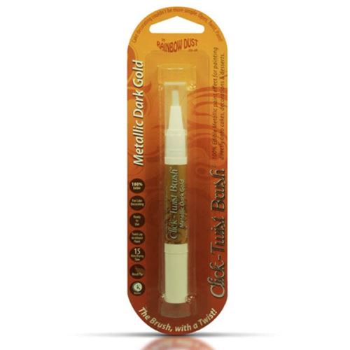 Pinceau alimentaire peinture doré foncé