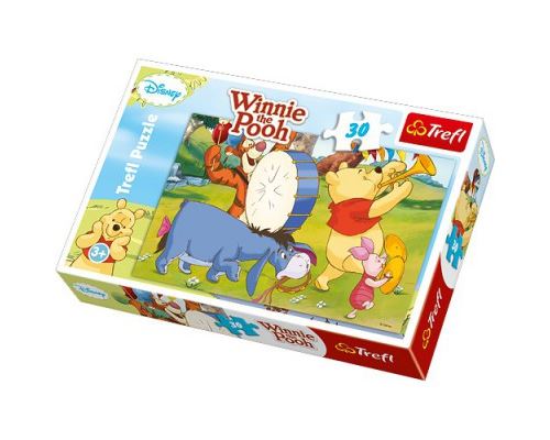 Puzzle 30 Pièces : ça swing chez Winnie l'Ourson et ses amis, Trefl
