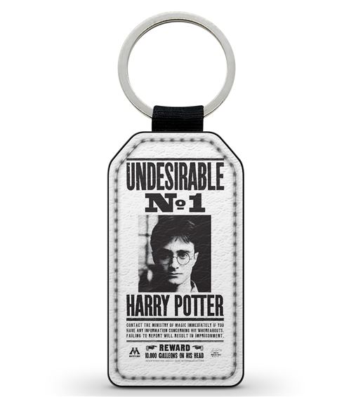 Porte-Cles Fifrelin Noir Simili Cuir Harry Potter Undesirable Number 1