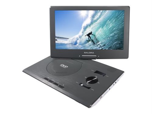 Salora DVP1400 - Lecteur DVD - portable -écran: 14 - gris, blanc