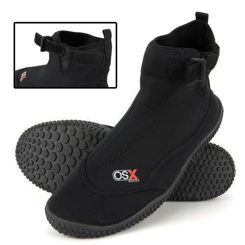 Bottes de combinaison velcro noires - UK 10 / EU 28