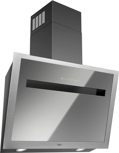Whirlpool Fusion AKR 808 MR - Hotte - hotte décorative - largeur : 79.8 cm - profondeur : 34.5 cm - extraction et recirculation (avec kit de recirculation supplémentaire) - miroir/inox