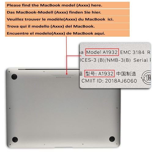 TECOOL 13 Pouces Housse pour Ordinateur Portable, Pochette de Protection  Sacoche Étui pour 2018 2019 MacBook Air 13 Retina A1932