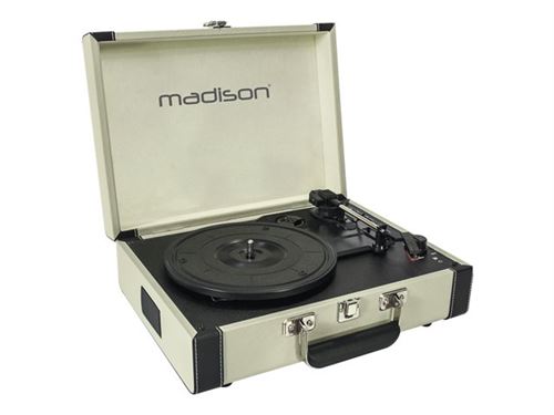 Madison MAD-RETROCASE-CR - Draaitafel - crème