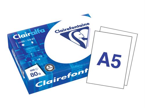Clairefontaine Laser 2800 - Ultra blanc - A5 (148 x 210 mm) 500 feuille(s) papier uni