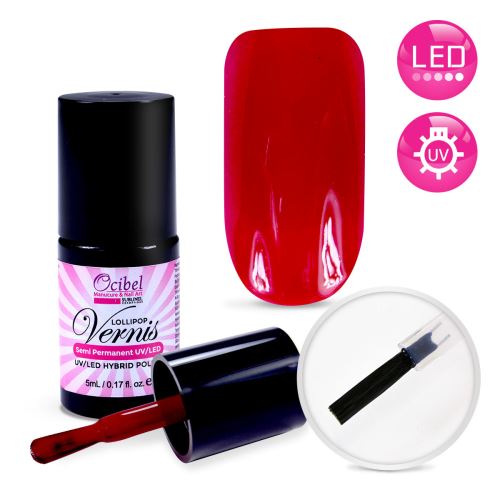 Vernis Semi Permanent UV / LED 5ml - Rouge Passion #2647