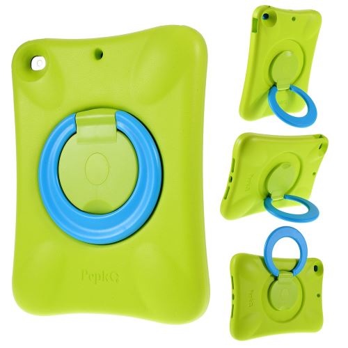 Coque en TPU EVA antichoc avec béquille pivotante à 360° vert pour votre Apple iPad 10.2 (2019)