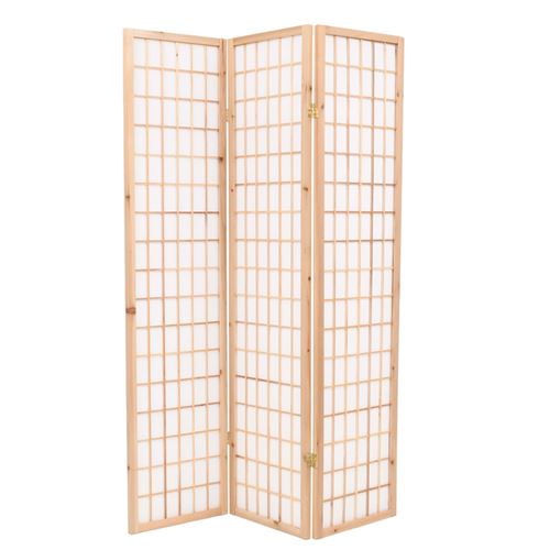 vidaXL Kamerscherm inklapbaar Japanse stijl 120x170 cm natuurliijk