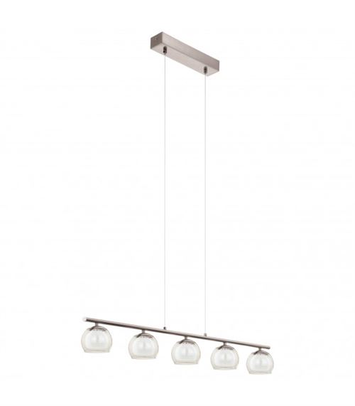 Suspension ASCOLESE 5 ampoules nickel satiné