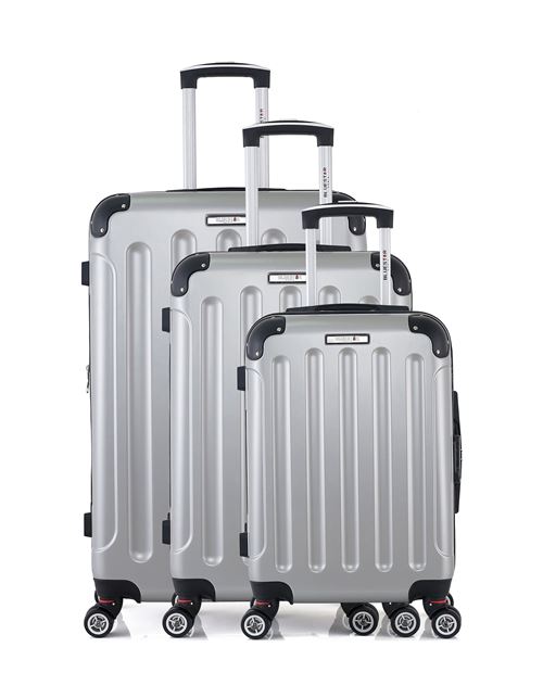 Set de 3 valises BLUESTAR | TUNIS-B Gris en ABS