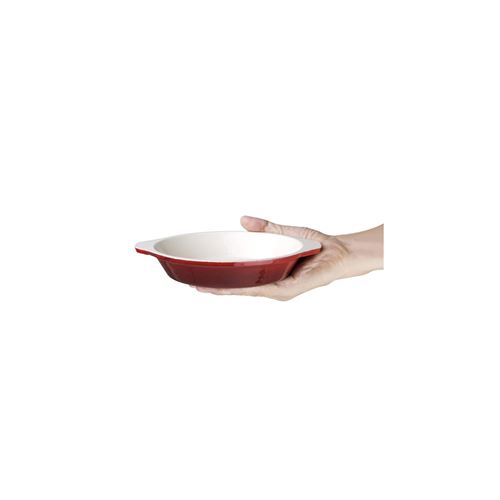 Plat à gratin rond rouge vogue 400ml