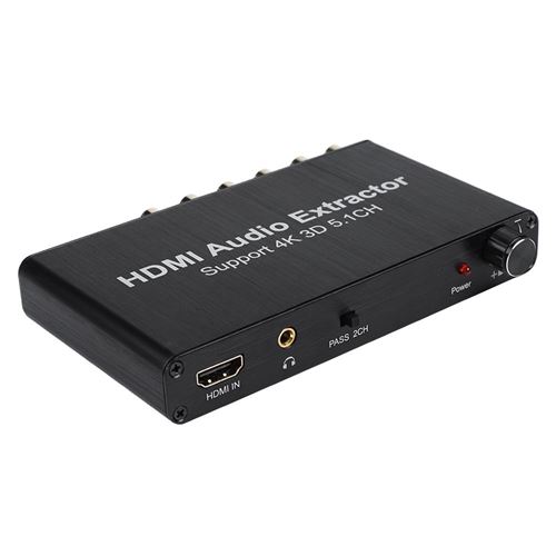 4K 3D HDMI 5.1 Channel HDMI Audio Extractor Converter 100-240V EU Plug