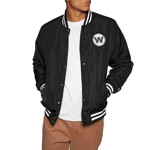 Bomber NBA Golden State Warriors New Era Team Apparel Jacket Noir pour Homme Taille - XL