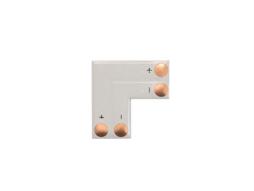 adaptateur angle pour flexible led en l - 1 couleur 10 mm