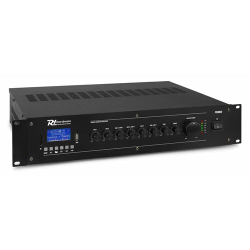 Power Dynamics PRM60 - Amplificateur Mixeur 5 Canaux, 60W, Bluetooth, avec Télécommande État correct - Power Dynamics reconditionné disponible sur Fnac
