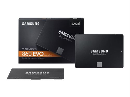 Disque dur SSD Samsung 500gb 860 evo 2,5 ssd sata mz-76e500b