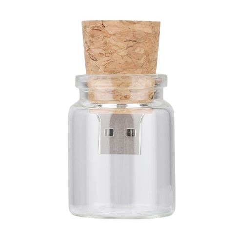 Souhaitant Bouteilles Flottantes Clé USB 2.0 Clé USB Bois Clé USB Disque U (16G)
