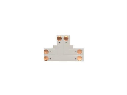 adaptateur angle pour flexible led en t 1 couleur 8 mm
