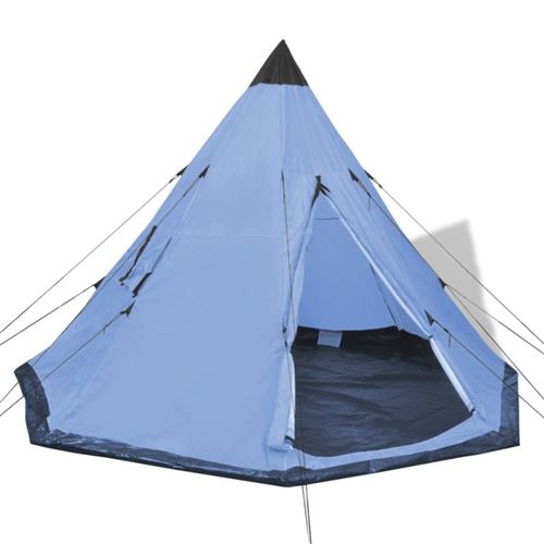 vidaXL Tent 4 personen blauw
