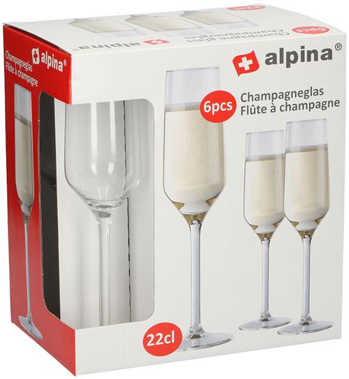 Verre à Champagne 6 pièces 22cl