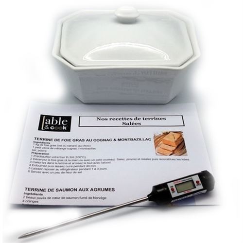 Coffret terrine à foie gras + thermomètre Tableandcook 011337