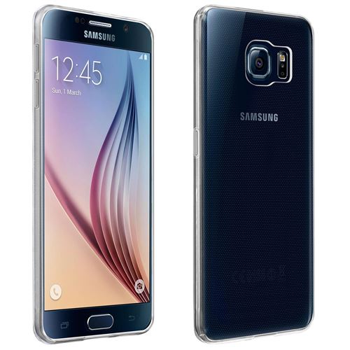 Avizar Coque pour Samsung Galaxy S6 Silicone Souple Ultra-Fin Transparent
