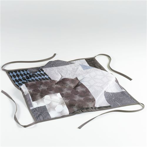 galette 4 rabats 36 x 36 x 3.5 cm polyester imprime lanix