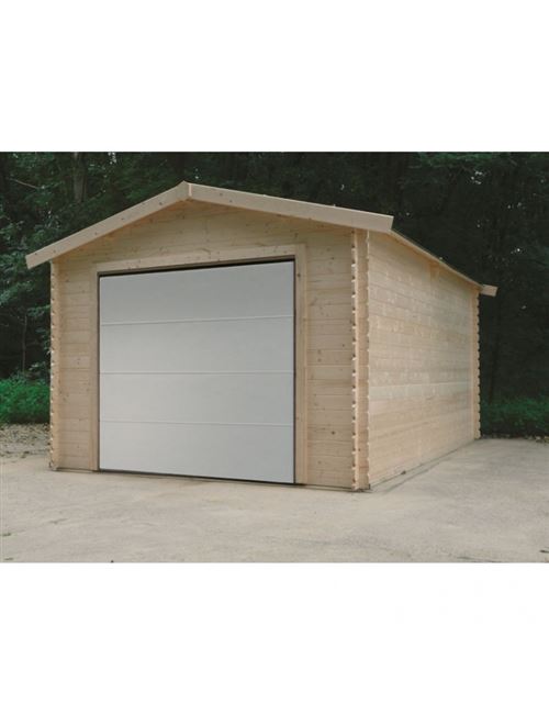 garage bois traditional - 18.19 m² - 3.58 x 5.08 x 2.82 m - 28 mm