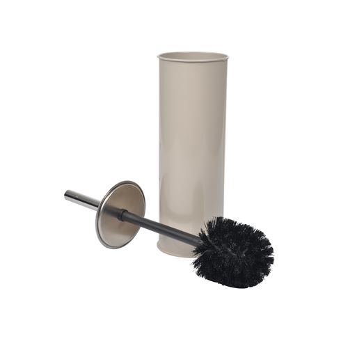 Brosse wc (0) 9.5 x 37 cm metal vitamine Taupe