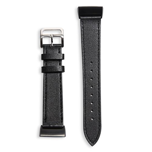 Bracelet en cuir souple pour Fitbit Charge2 - Noir